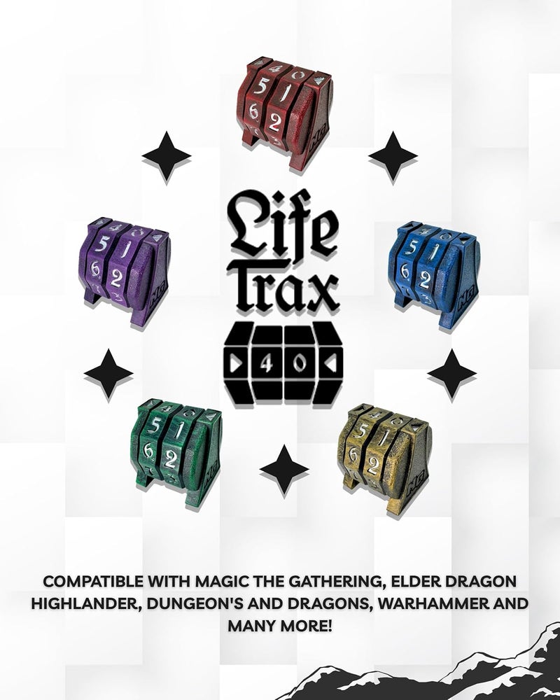NERD GEAR Store LifeTrax - MTG Life Counter - Essential MTG Accessories for Magic The Gathering Commander Players - Durable, Sleek, and Professionally Made for TCG, DND, RPGs, and MTG (Ancient Bronze) - Image 5